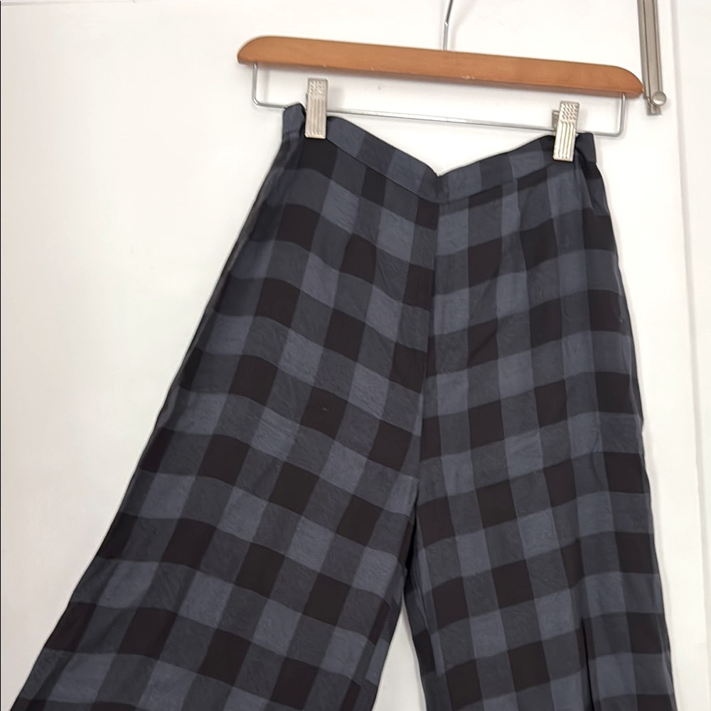 Reformation Plaid high waist trousers